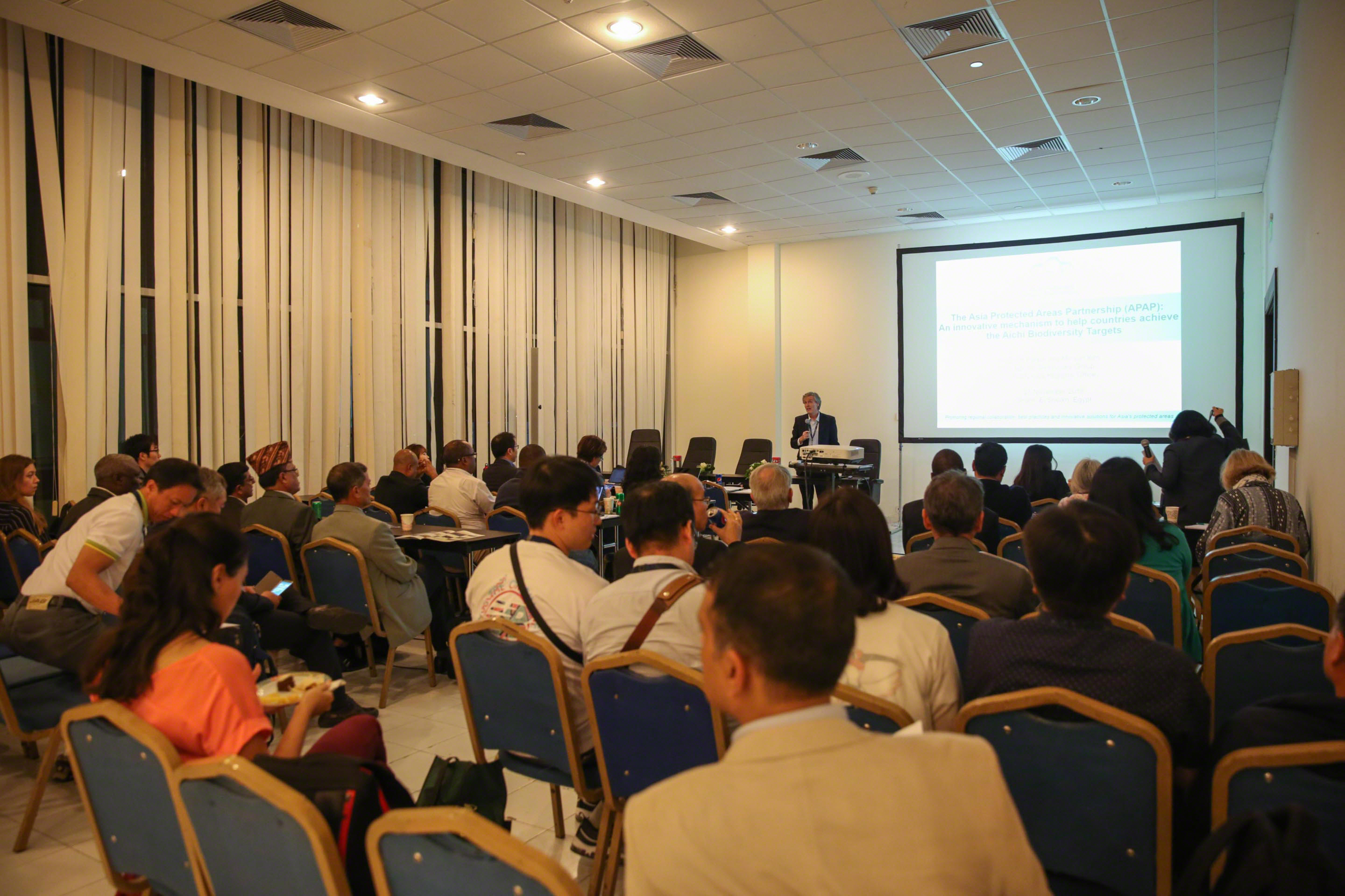 60 people attended the APAP side event at CBD COP14